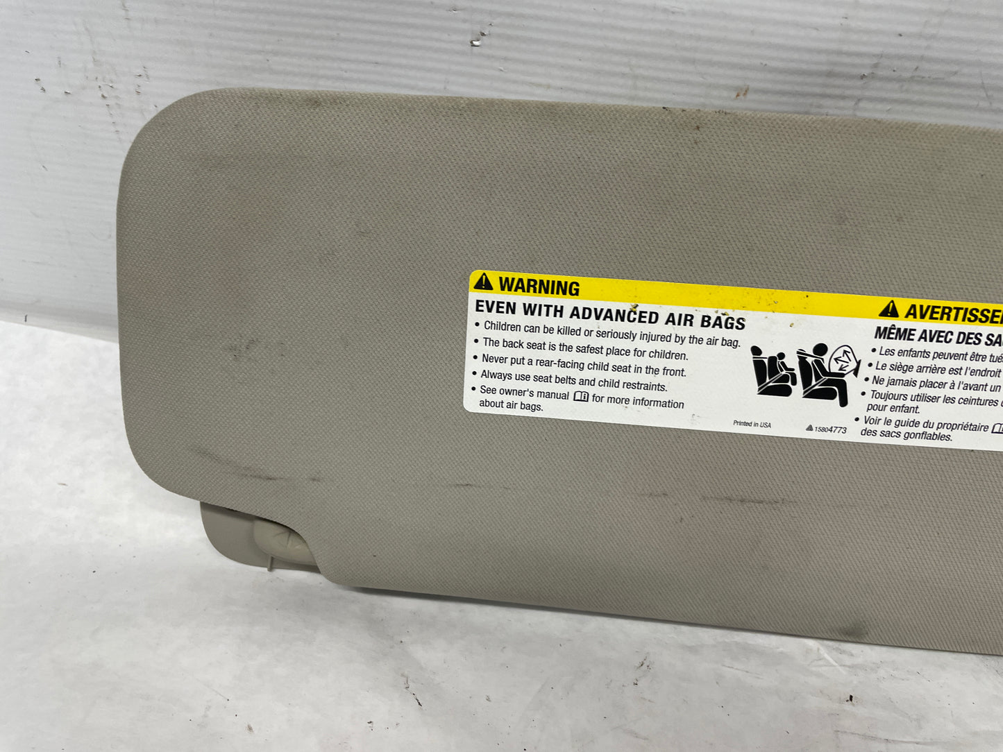 2013 GMC Sierra C1500 SLE RH & LH Sunvisor Sun Visor w/ Clips OEM - Day's Parts Yard