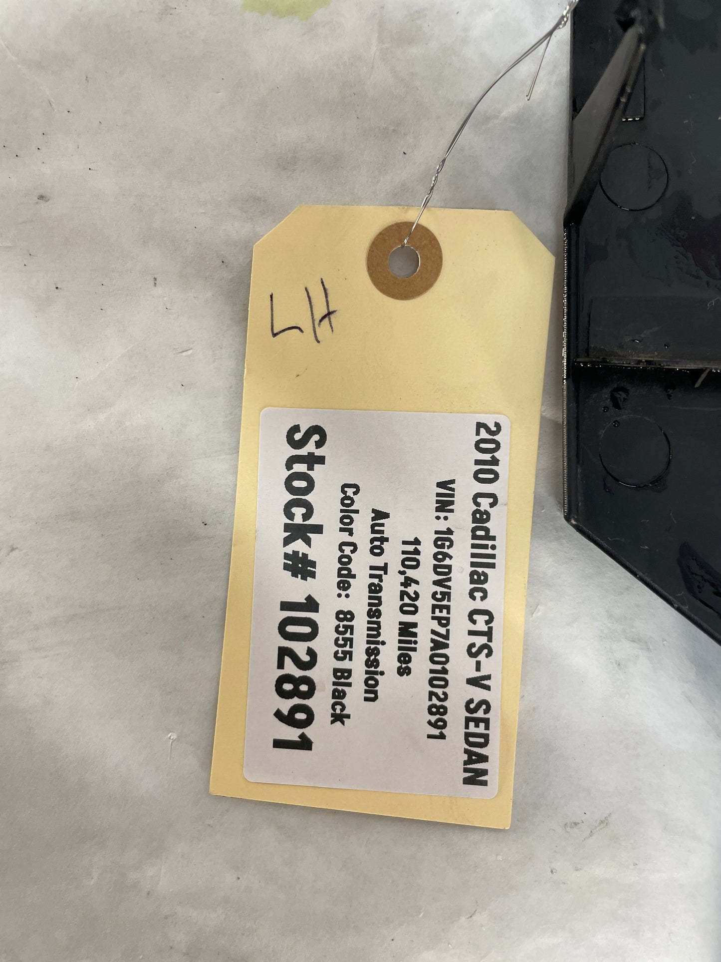 2010 Cadillac CTS-V Sedan LH Driver Engine Bay Cowl Trim Cover Panel Splash Shield OEM