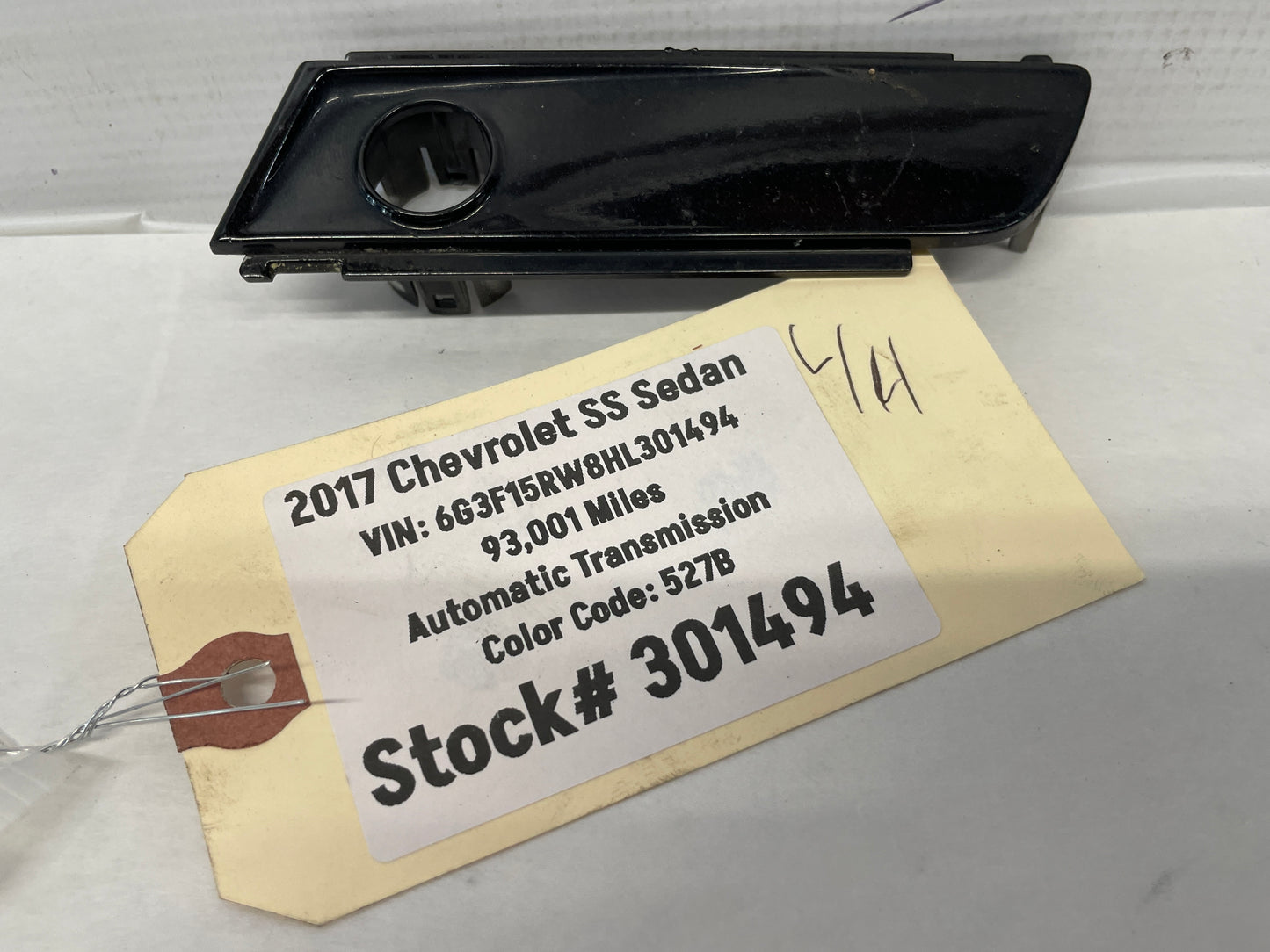 2017 Chevy SS Sedan Front LH Driver Bumper Lower Grill Parking Sensor Bracket OEM