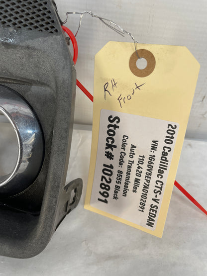 2010 Cadillac CTS-V Sedan RH Passenger Fog Light Lamp Bezel OEM