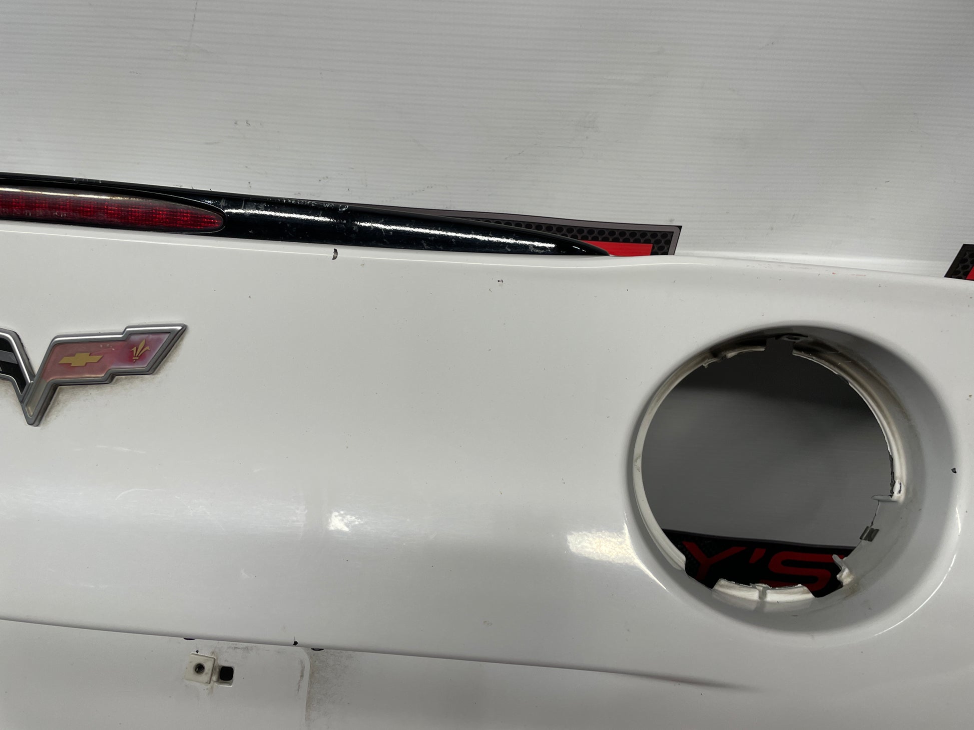 2008 Chevy Corvette Rear Bumper Cover White OEM - Day's Parts Yard