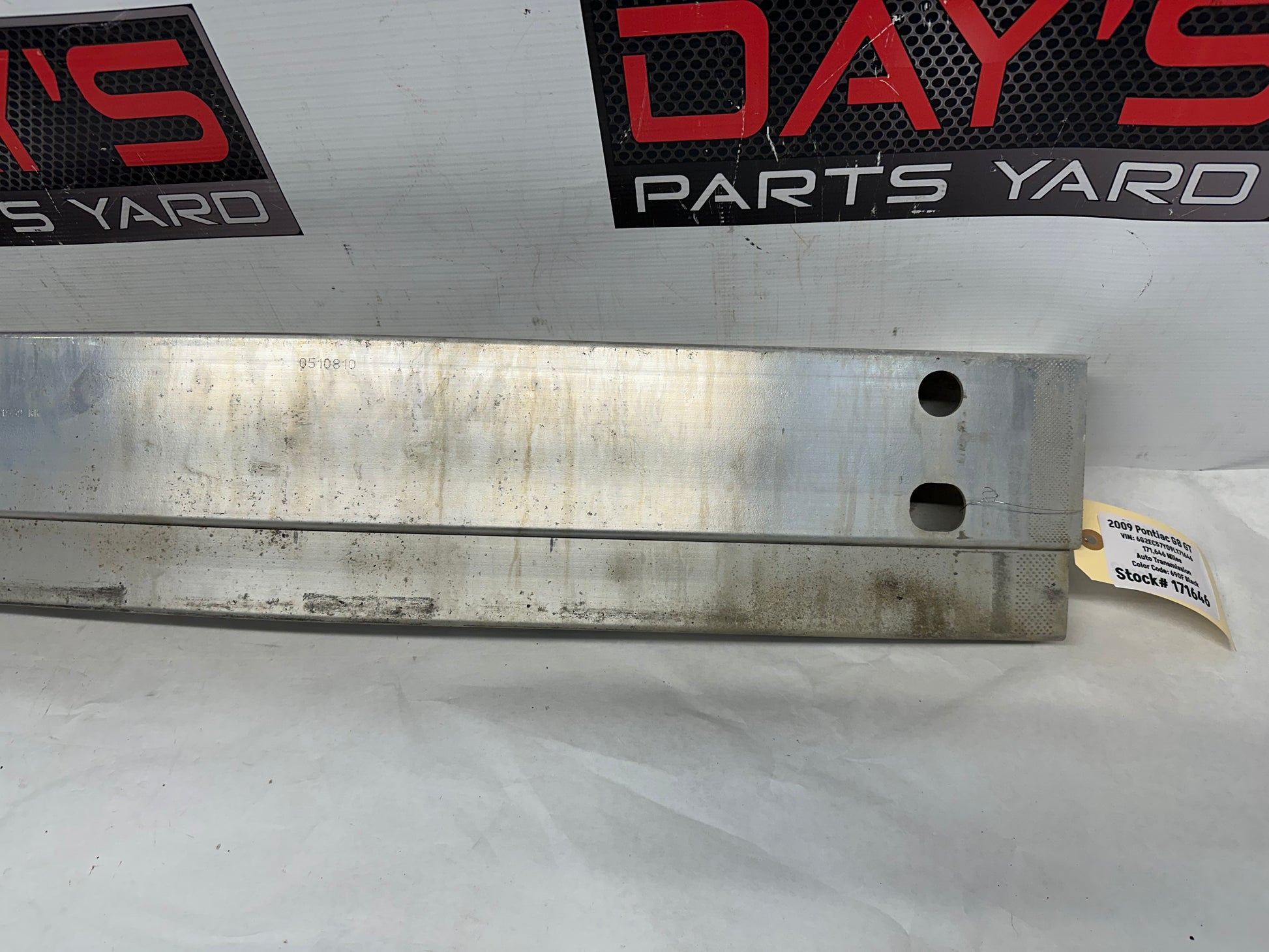 2009 Pontiac G8 GT Rear Bumper Reinforcement Impact Bar OEM - Day's Parts Yard