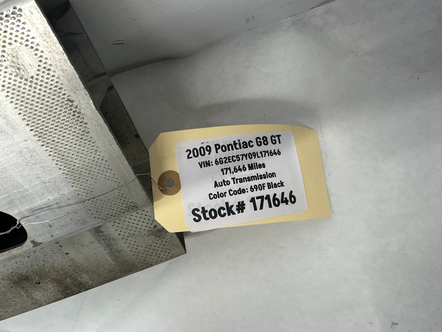 2009 Pontiac G8 GT Rear Bumper Reinforcement Impact Bar OEM - Day's Parts Yard