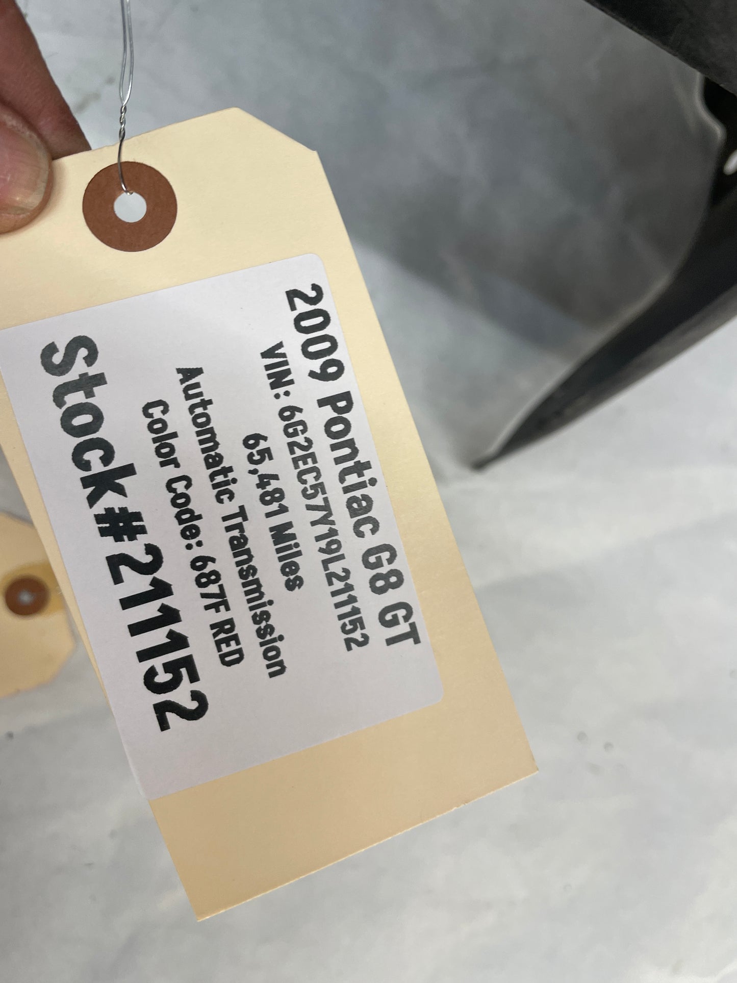 2009 Pontiac G8 GT LH Driver Front Fender Wheel Well Liner House OEM - Day's Parts Yard