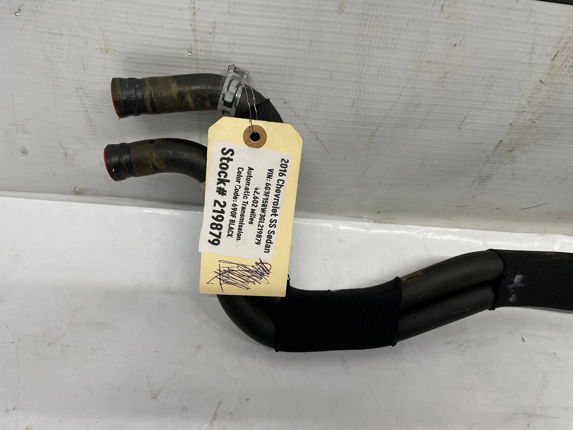 2016 Chevy SS Sedan HVAC Heater Core Hose Lines Tubes OEM - Day's Parts Yard