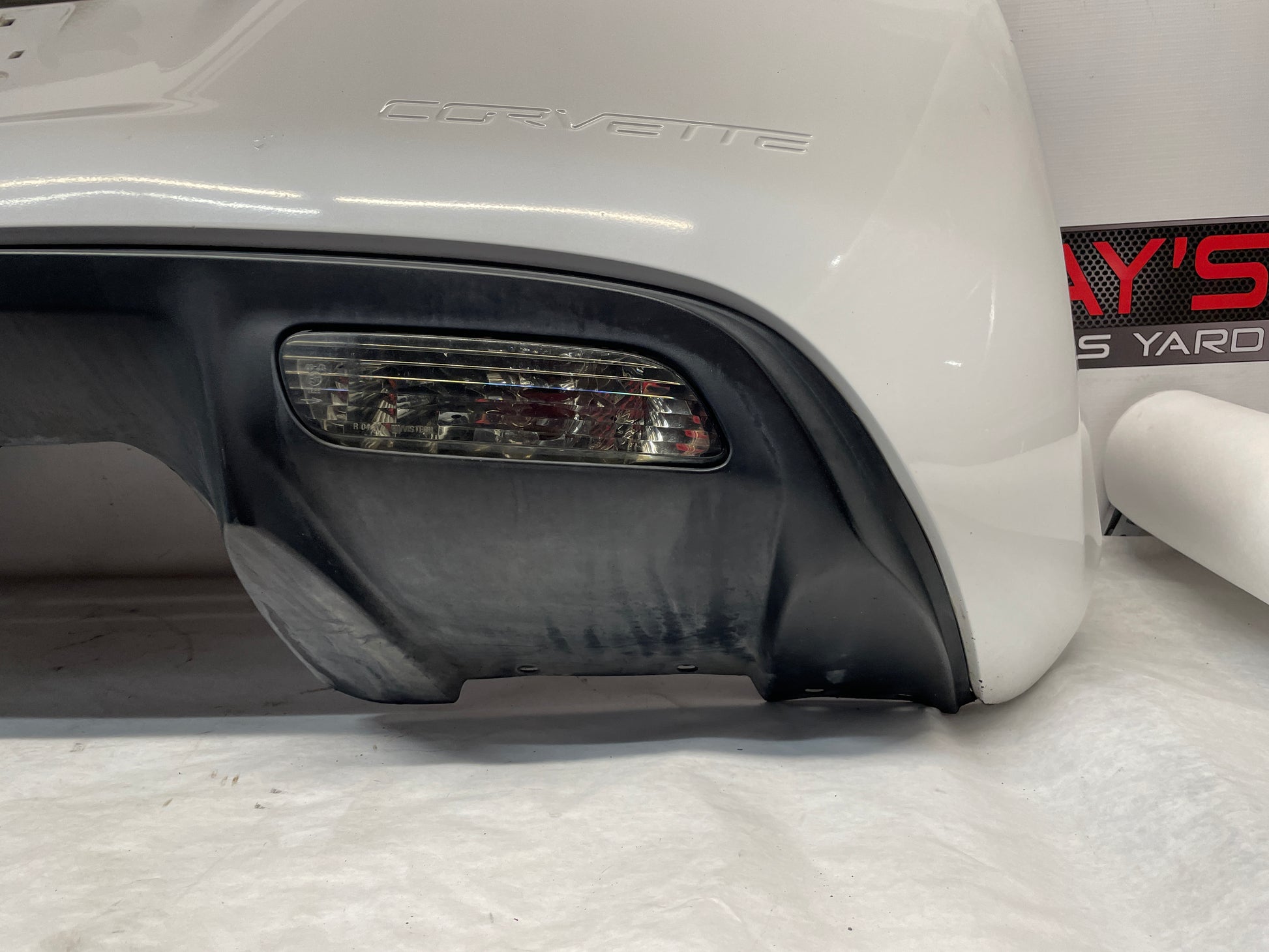 2008 Chevy Corvette Rear Bumper Cover White OEM - Day's Parts Yard