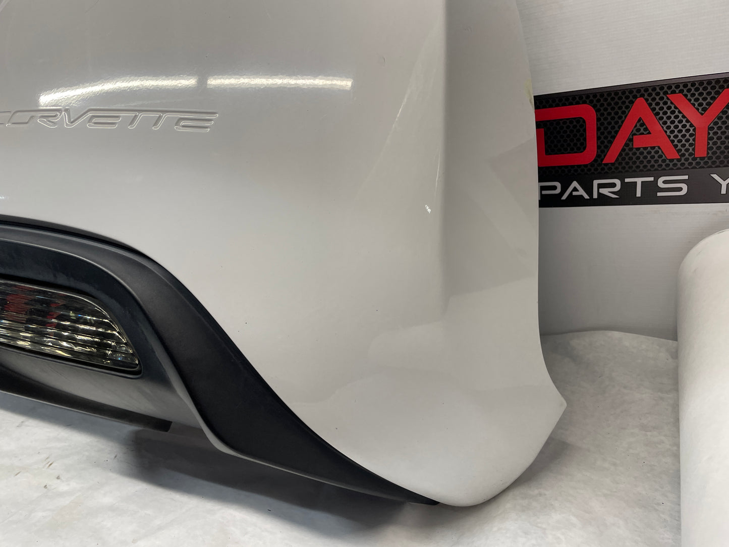 2008 Chevy Corvette Rear Bumper Cover White OEM - Day's Parts Yard