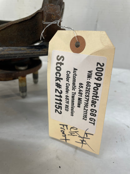 2009 Pontiac G8 GT RH Passenger Front Suspension Spindle Knuckle Hub Assembly OEM - Day's Parts Yard