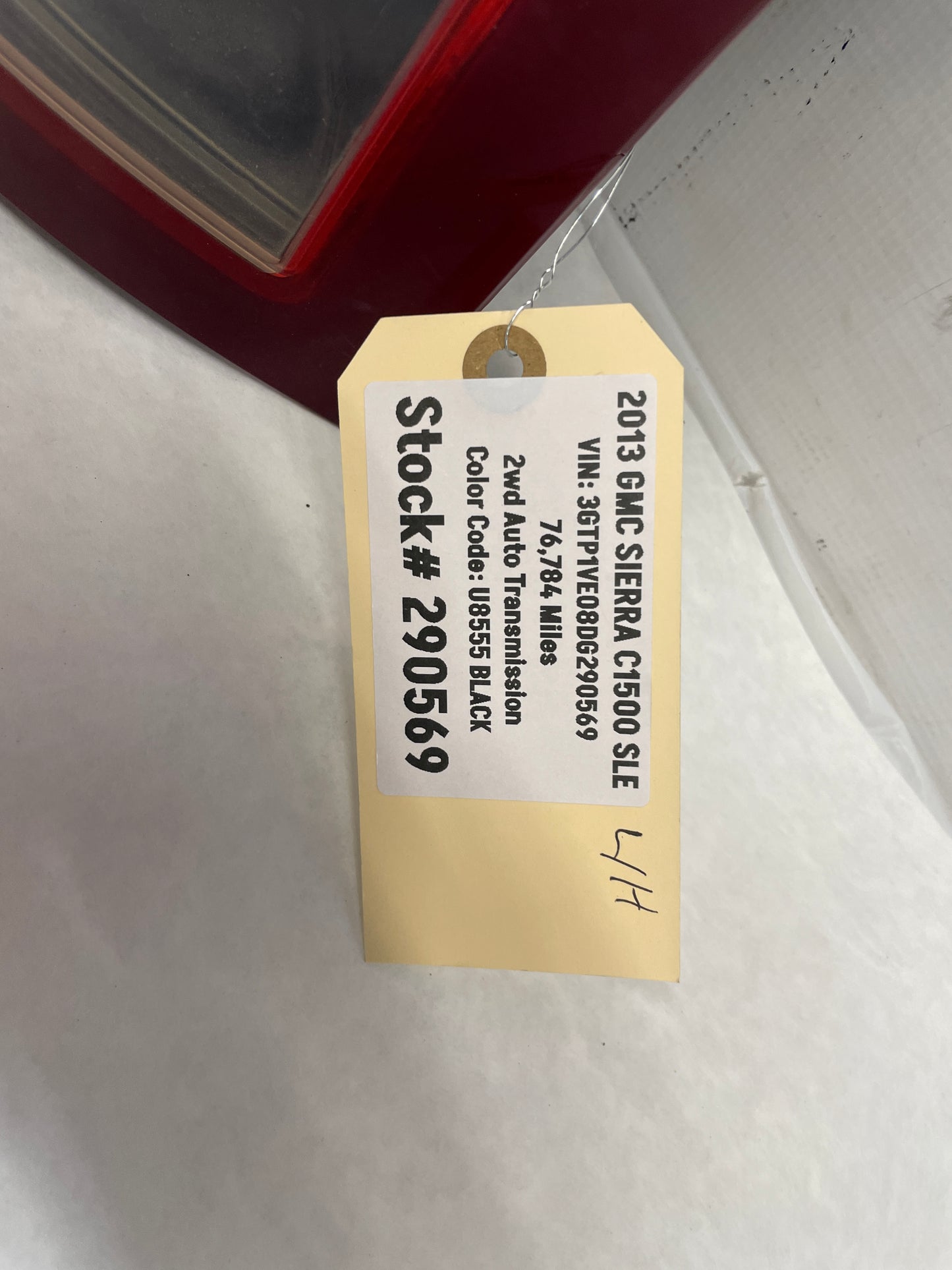 2013 GMC Sierra C1500 SLE LH Driver Tail Light Taillight Lamp OEM - Day's Parts Yard