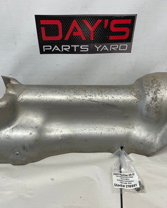 2009 Pontiac G8 GT Transmission Tunnel Exhaust Heat Shield OEM