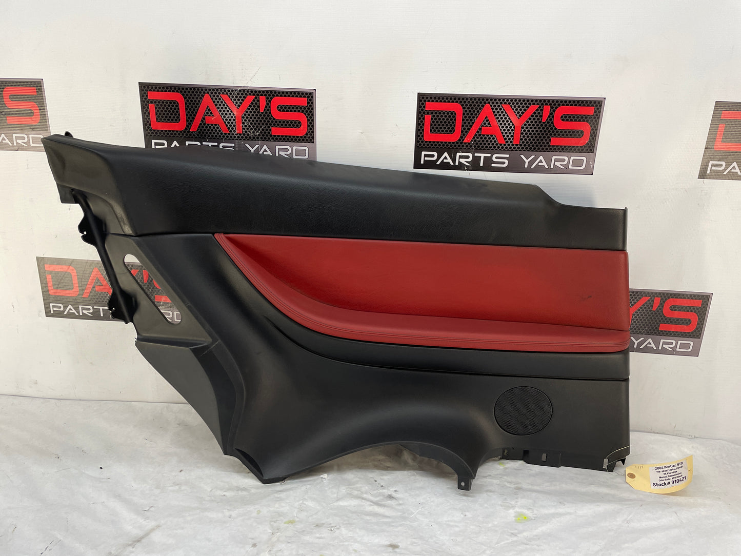 2004 Pontiac GTO Red LH Driver Rear Interior Door Panels OEM