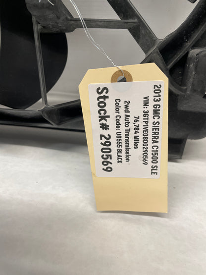 2013 GMC Sierra C1500 SLE Duel Radiator Electric Fan OEM - Day's Parts Yard