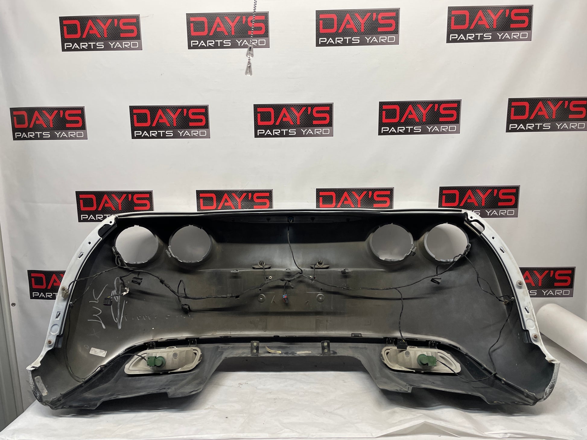 2008 Chevy Corvette Rear Bumper Cover White OEM - Day's Parts Yard