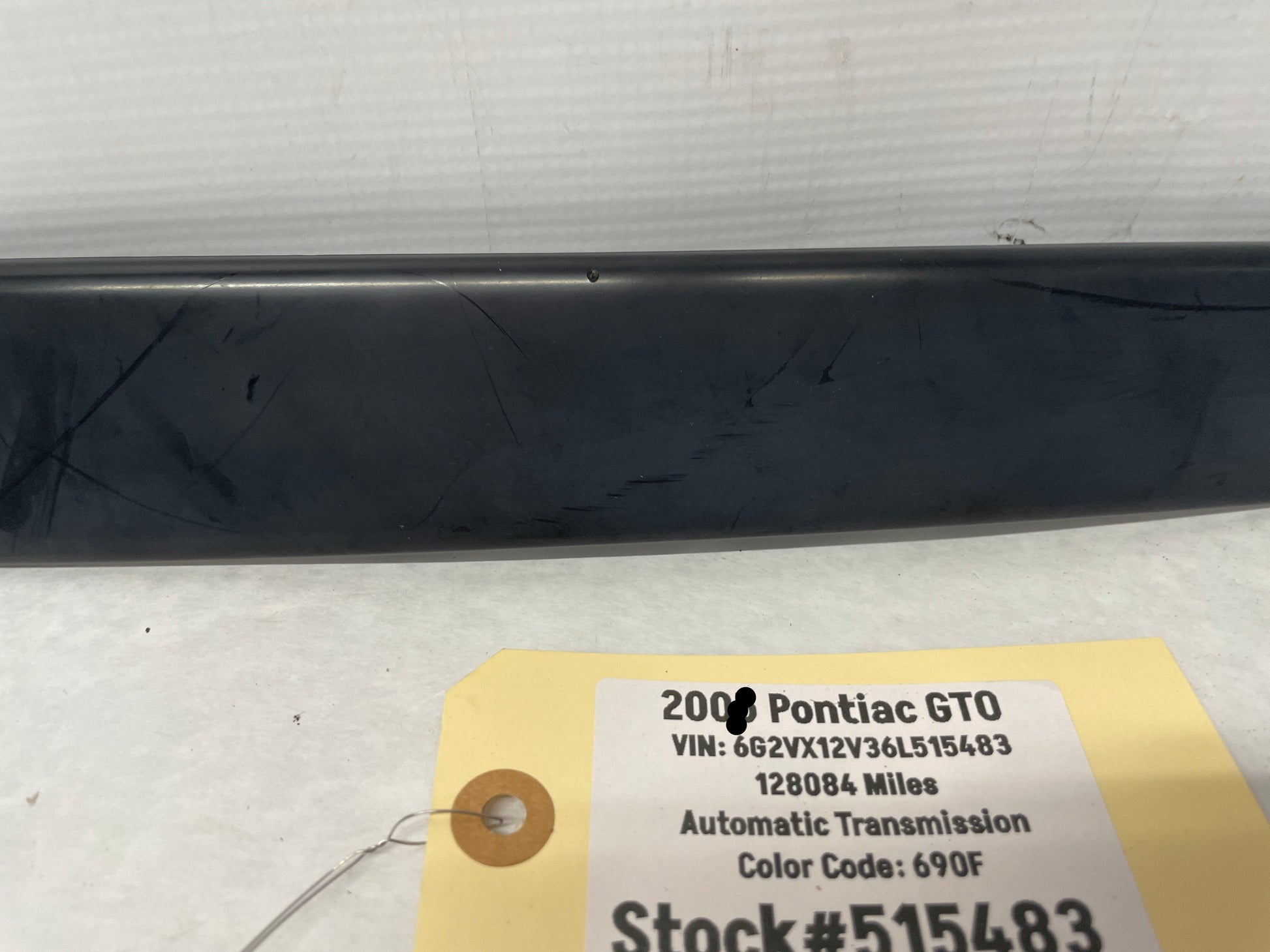 2006 Pontiac GTO LH Driver Exterior B Pillar Window Trim Applique Cover OEM - Day's Parts Yard