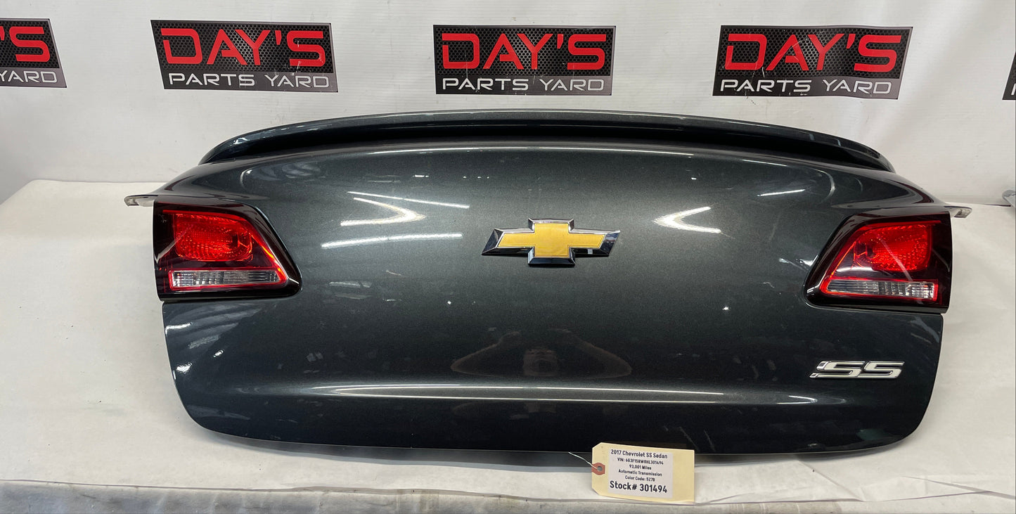 2017 Chevy SS Sedan Trunk Deck Lid w/ Spoiler OEM