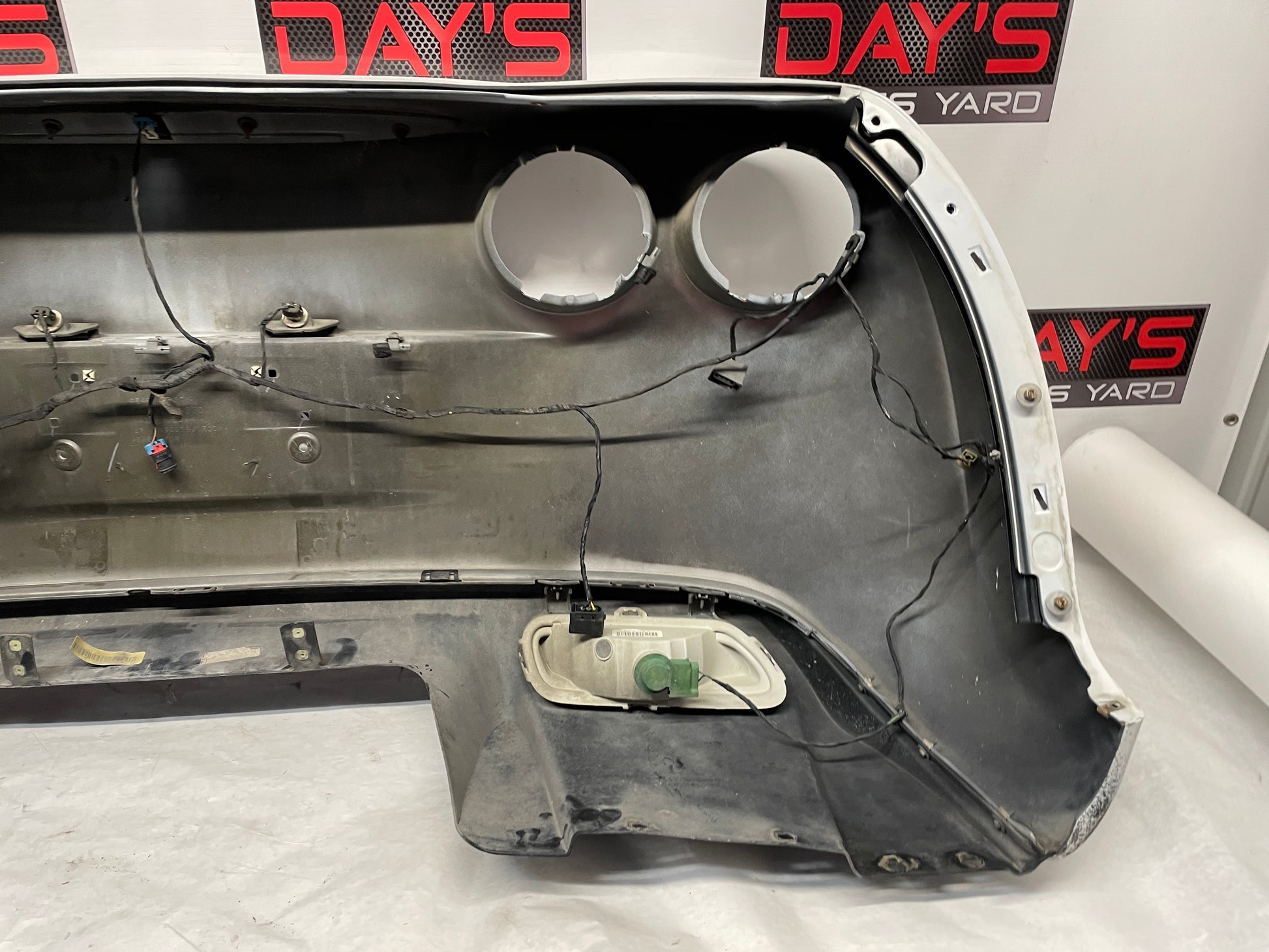 2008 Chevy Corvette Rear Bumper Cover White OEM - Day's Parts Yard