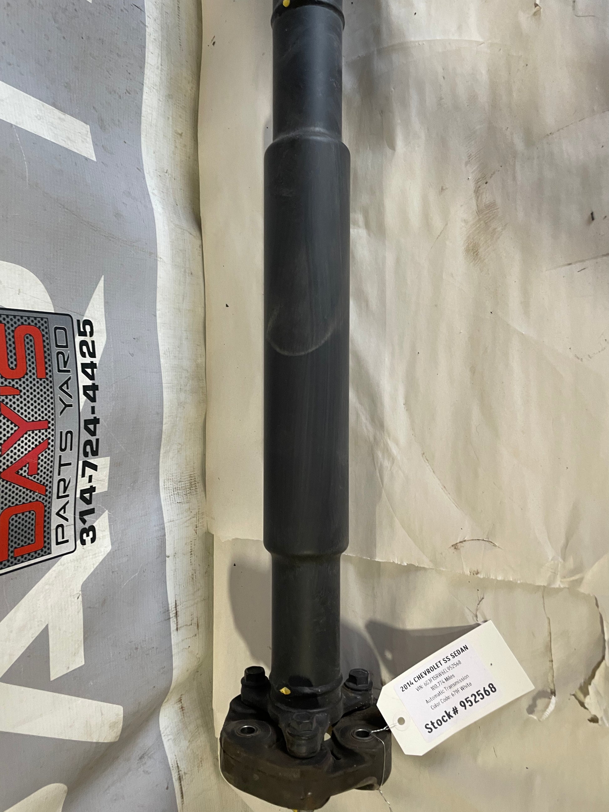 2014 Chevy SS Sedan Drive Shaft Driveshaft  OEM - Day's Parts Yard