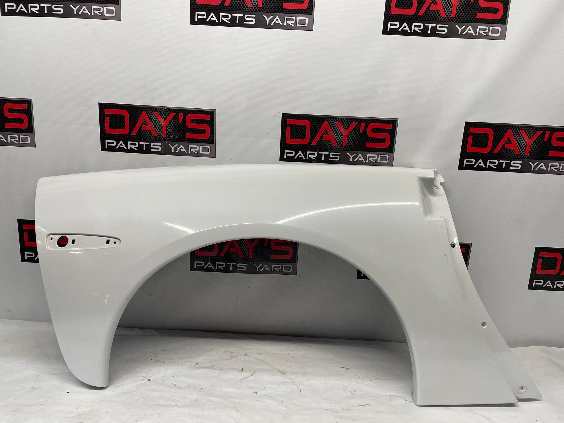 2008 Chevy Corvette RH Passenger Front Fender White OEM - Day's Parts Yard