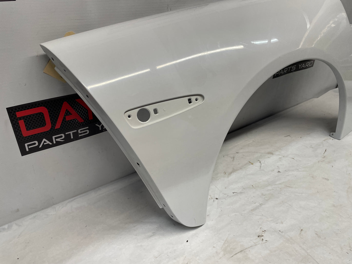 2008 Chevy Corvette RH Passenger Front Fender White OEM - Day's Parts Yard