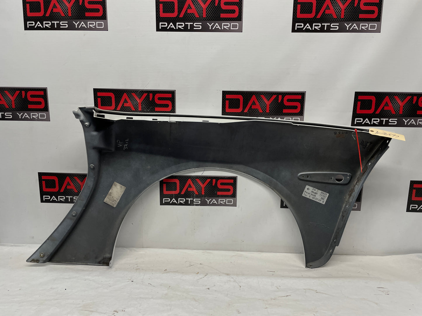 2008 Chevy Corvette RH Passenger Front Fender White OEM - Day's Parts Yard