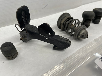 2006 Pontiac GTO Hood Release Safety Latch Striker & Adjustment Rubbers OEM - Day's Parts Yard