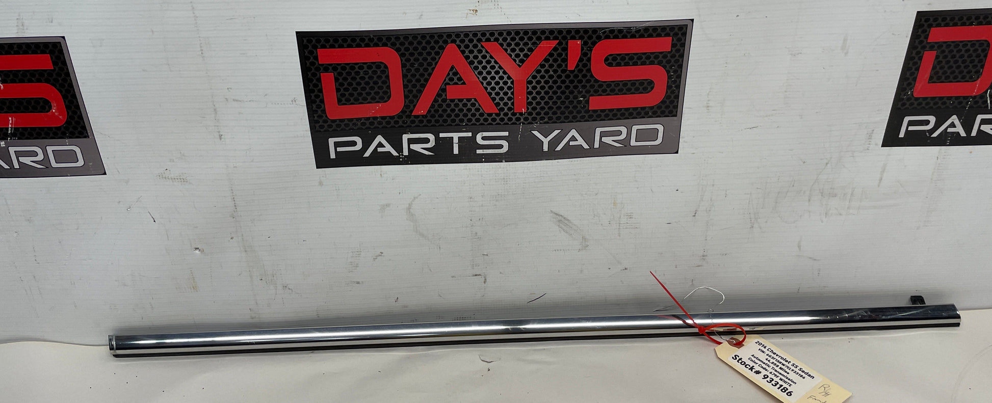 2014 Chevy SS Sedan RH Passenger Front Door Window Belt Molding Trim OEM - Day's Parts Yard