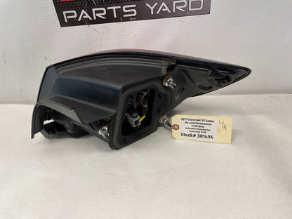 2017 Chevy SS Sedan LH Driver Outer Tail Light Taillight Lamp OEM - Day's Parts Yard