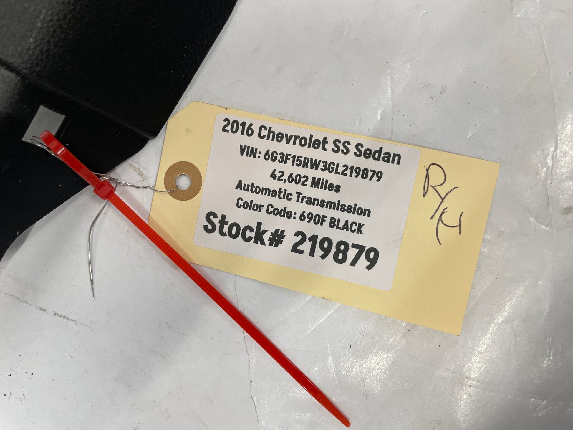 2016 Chevy SS Sedan RH Passenger Interior B Pillar Center Carpet Retainer Trim Panel OEM - Day's Parts Yard