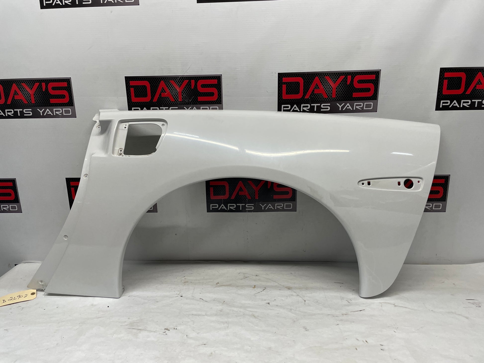 2008 Chevy Corvette LH Driver Front Fender White OEM - Day's Parts Yard