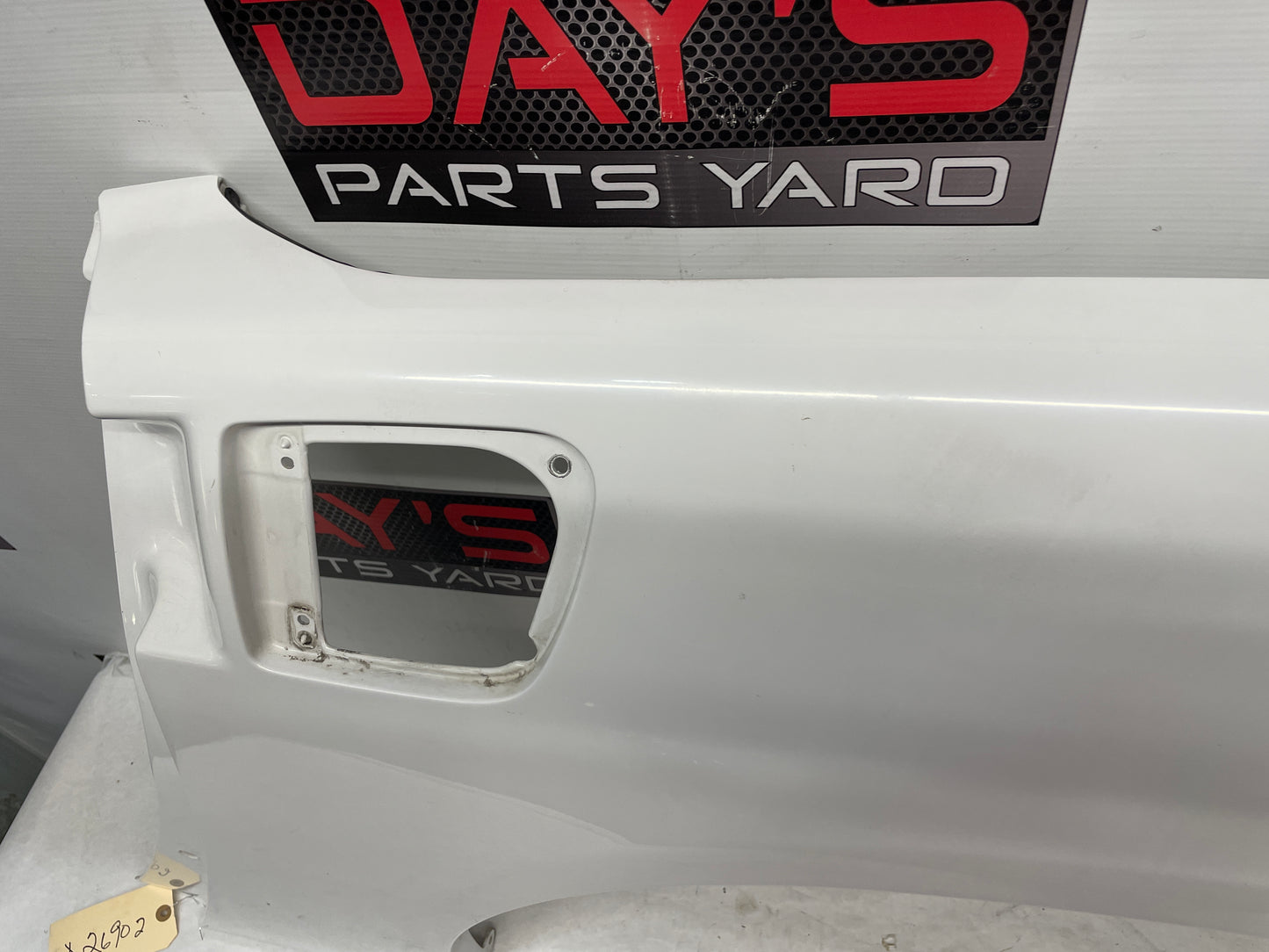 2008 Chevy Corvette LH Driver Front Fender White OEM - Day's Parts Yard