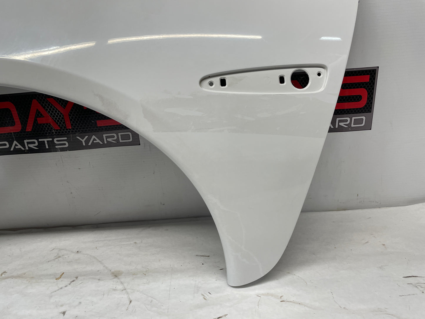 2008 Chevy Corvette LH Driver Front Fender White OEM - Day's Parts Yard