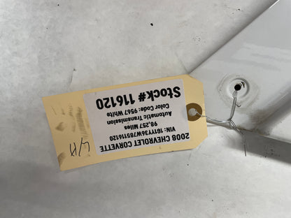 2008 Chevy Corvette LH Driver Front Fender White OEM - Day's Parts Yard