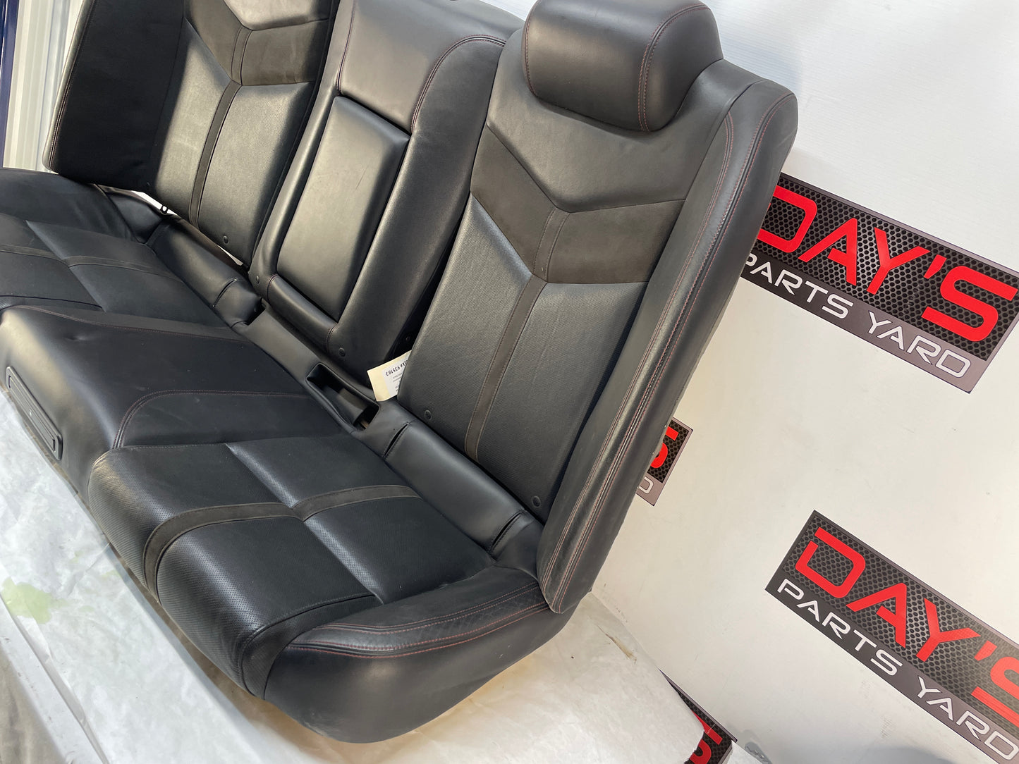 2014 Chevy SS Sedan Rear Seats Black Leather Alcantara Suede OEM