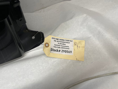 2013 GMC Sierra C1500 SLE RH Passenger Front Fender Black OEM - Day's Parts Yard