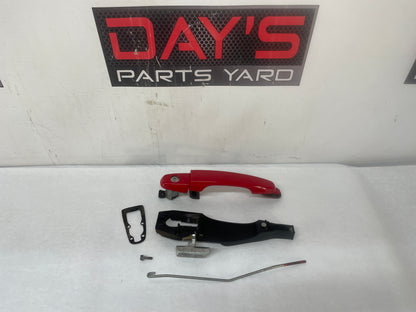 2009 Pontiac G8 GT LH Driver Exterior Door Handle w/ Bracket Red OEM - Day's Parts Yard