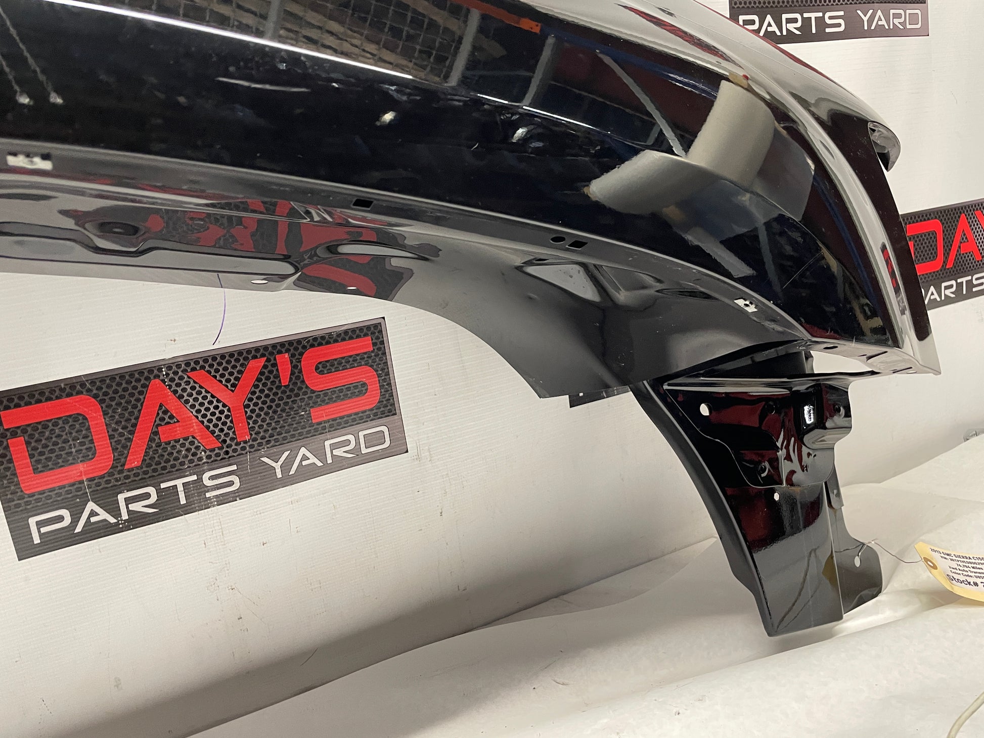 2013 GMC Sierra C1500 SLE RH Passenger Front Fender Black OEM - Day's Parts Yard