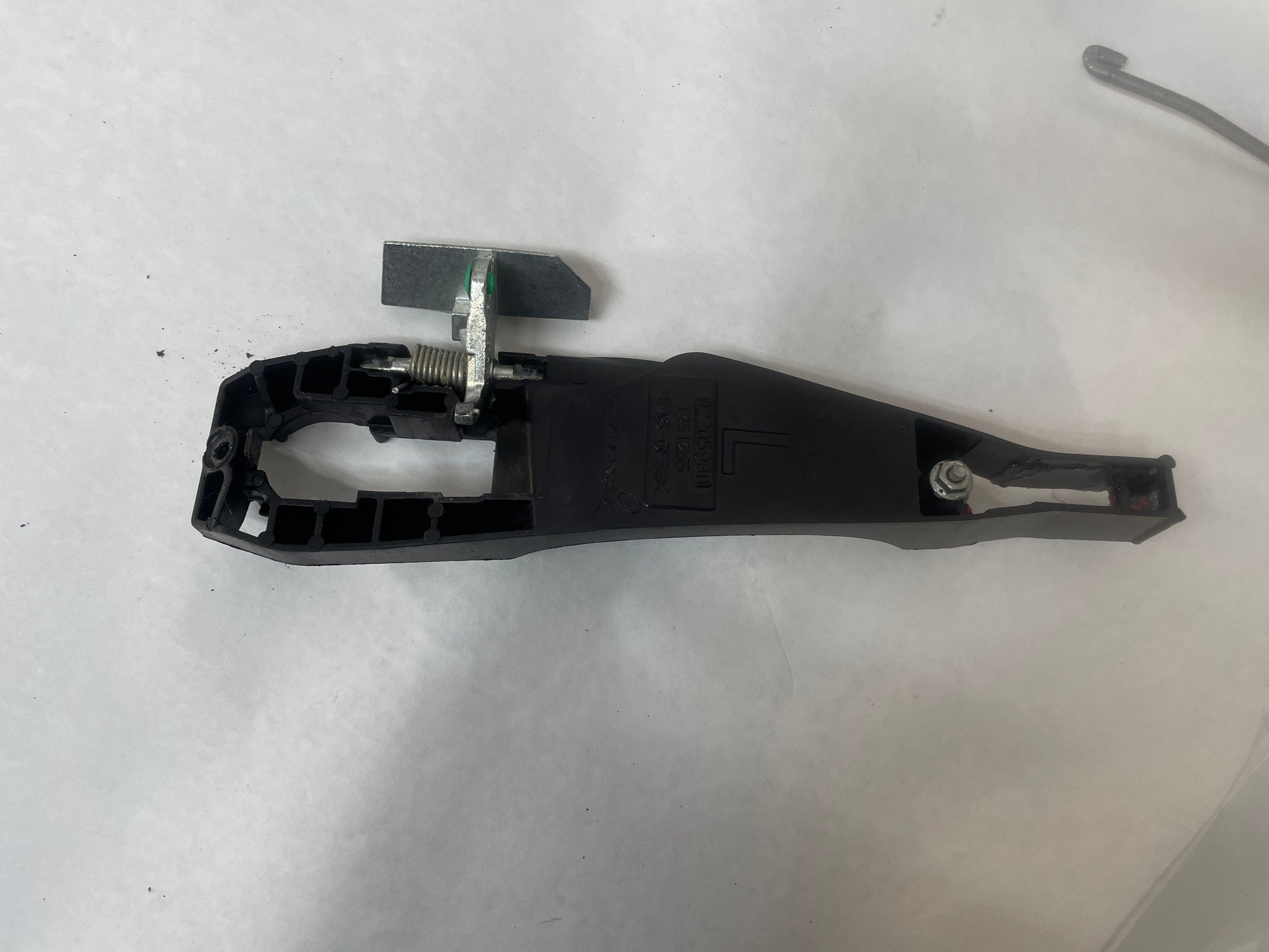 2009 Pontiac G8 GT LH Driver Exterior Door Handle w/ Bracket Red OEM - Day's Parts Yard