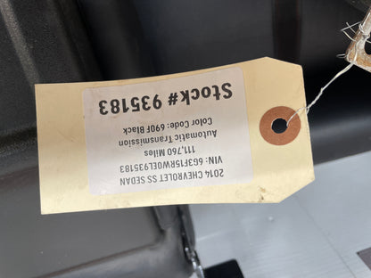 2014 Chevy SS Sedan Rear Seats Black Leather Alcantara Suede OEM