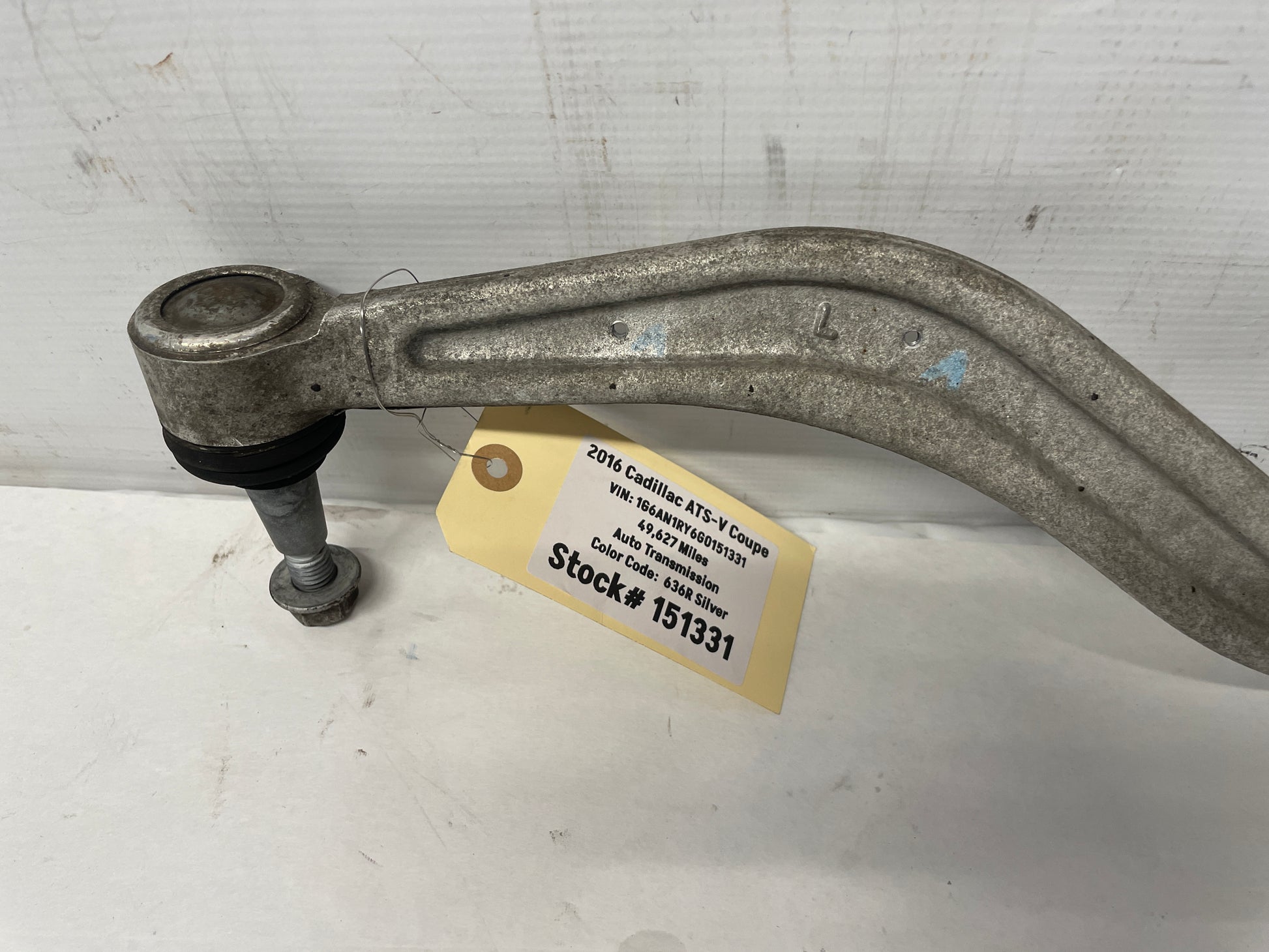 2016 Cadillac ATS-V Coupe LH Driver Front Suspension Lower Control Arm OEM - Day's Parts Yard