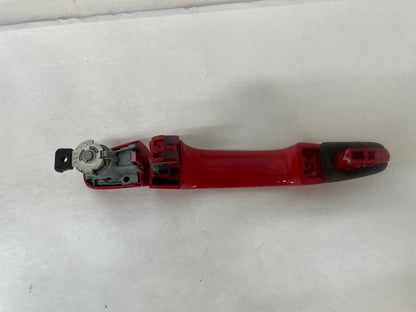2009 Pontiac G8 GT LH Driver Exterior Door Handle w/ Bracket Red OEM - Day's Parts Yard