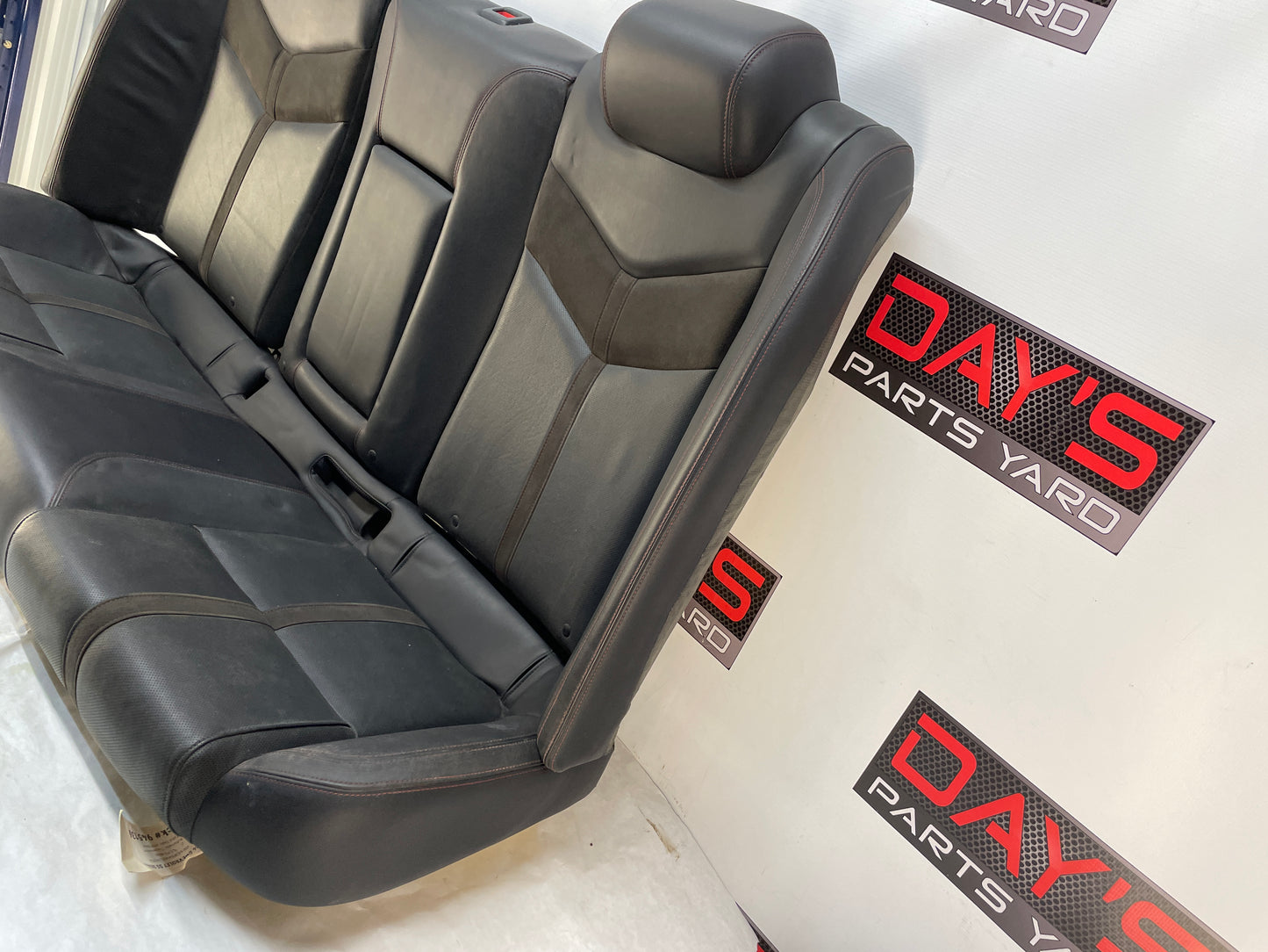 2014 Chevy SS Sedan Rear Seats Black Leather Alcantara Suede OEM