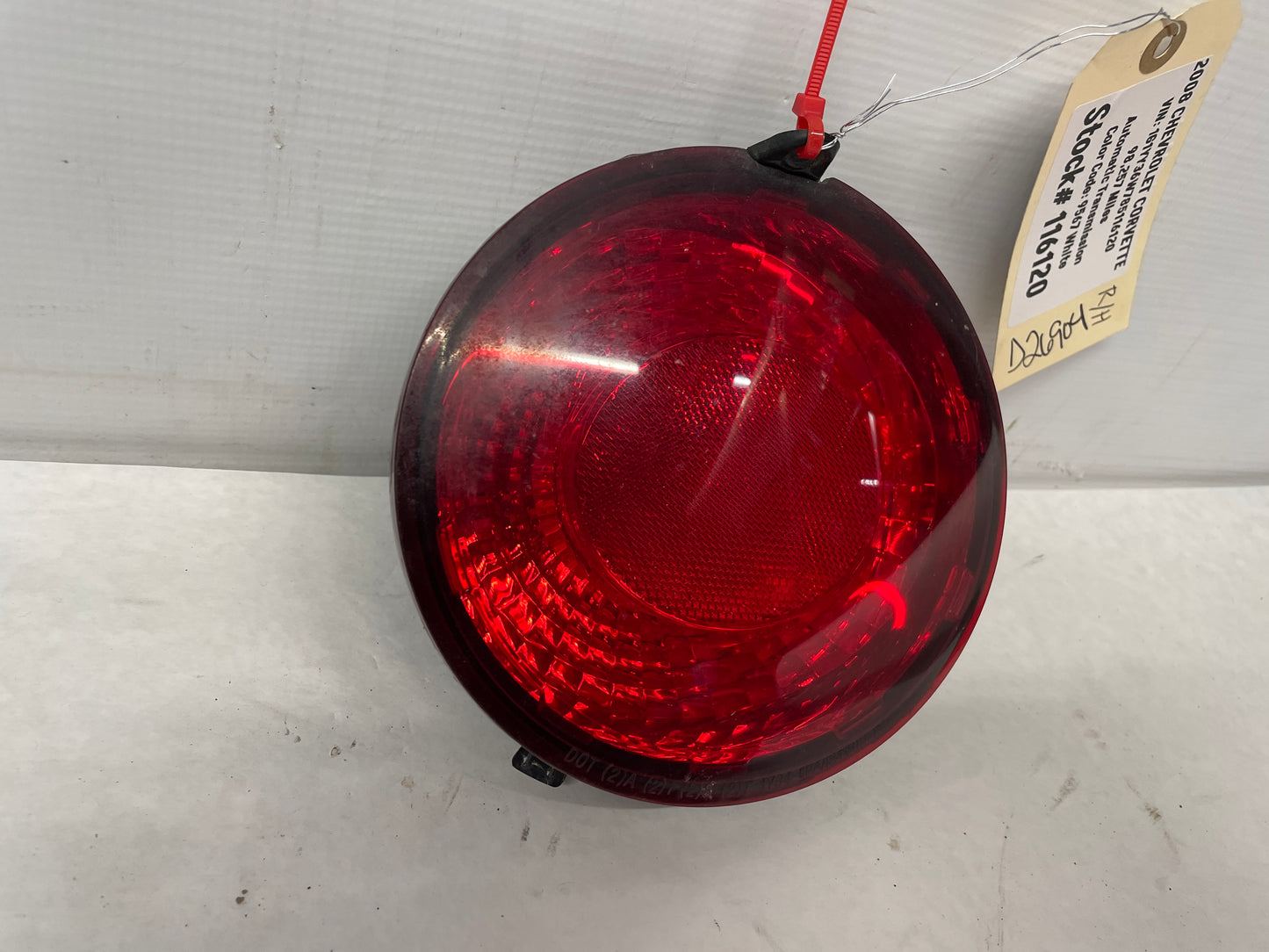 2008 Chevy Corvette RH Passenger Taillight Tail Light Lamp OEM - Day's Parts Yard