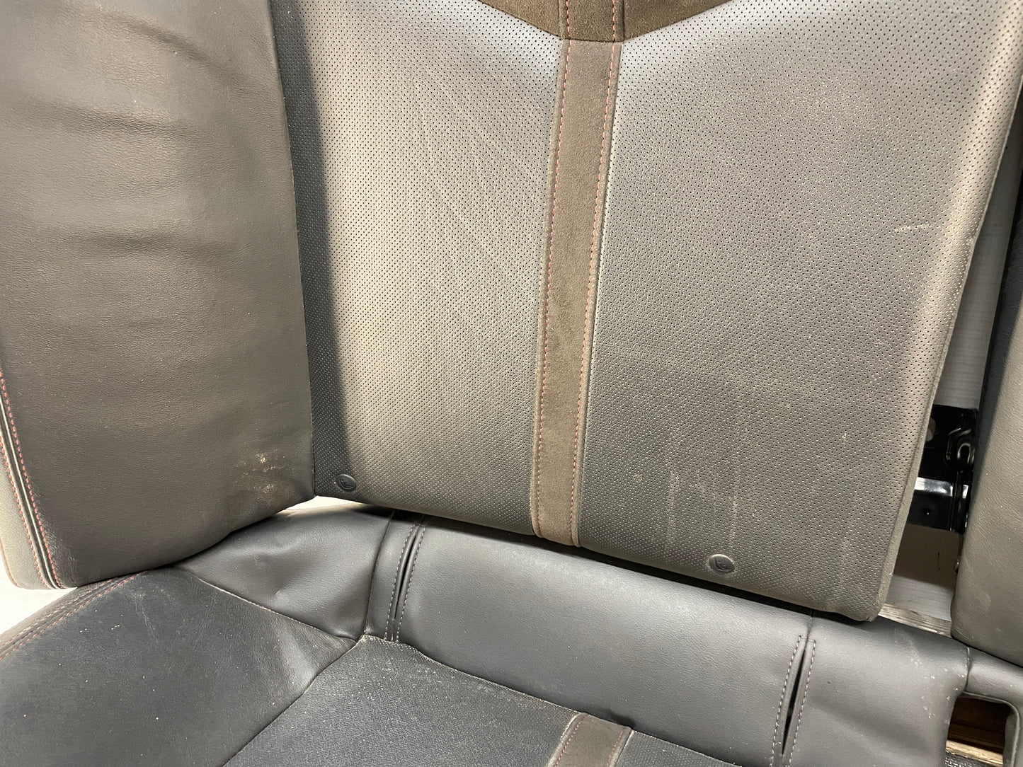 2014 Chevy SS Sedan Rear Seats Black Leather Alcantara Suede OEM