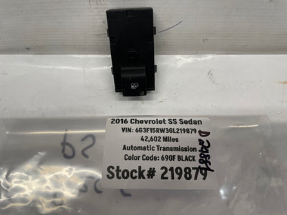 2016 Chevy SS Sedan RH Passenger Rear Window Control Switch OEM - Day's Parts Yard