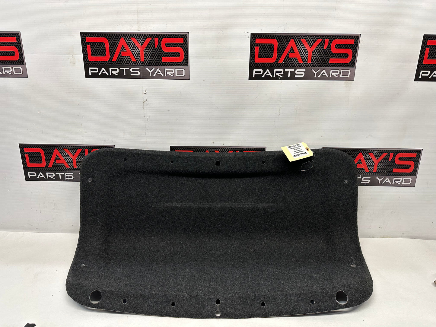 2009 Pontiac G8 GT Trunk Deck Lid Liner Carpet Felt OEM - Day's Parts Yard