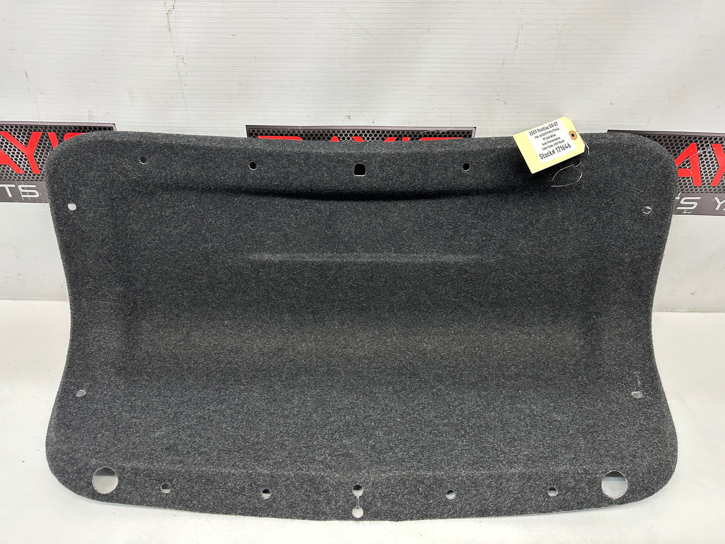 2009 Pontiac G8 GT Trunk Deck Lid Liner Carpet Felt OEM - Day's Parts Yard