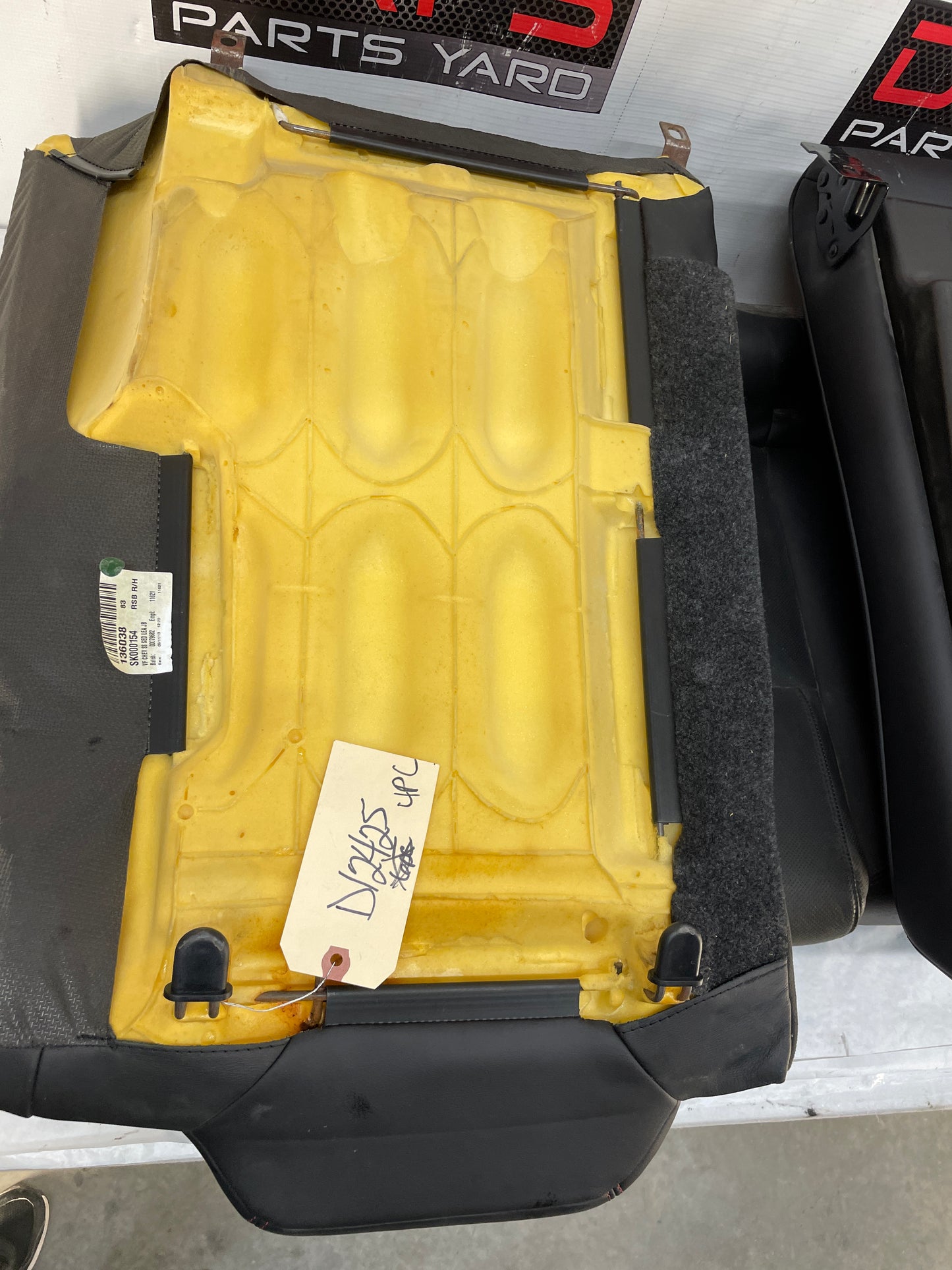 2014 Chevy SS Sedan Rear Seats Black Leather Alcantara Suede OEM