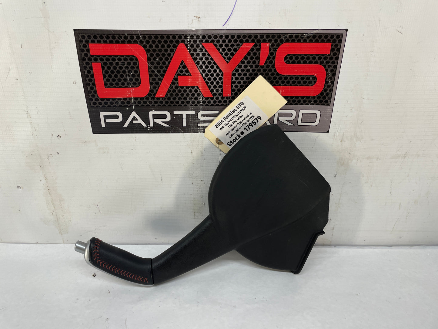 2004 Pontiac GTO Emergency Brake Handle Red Stitch OEM