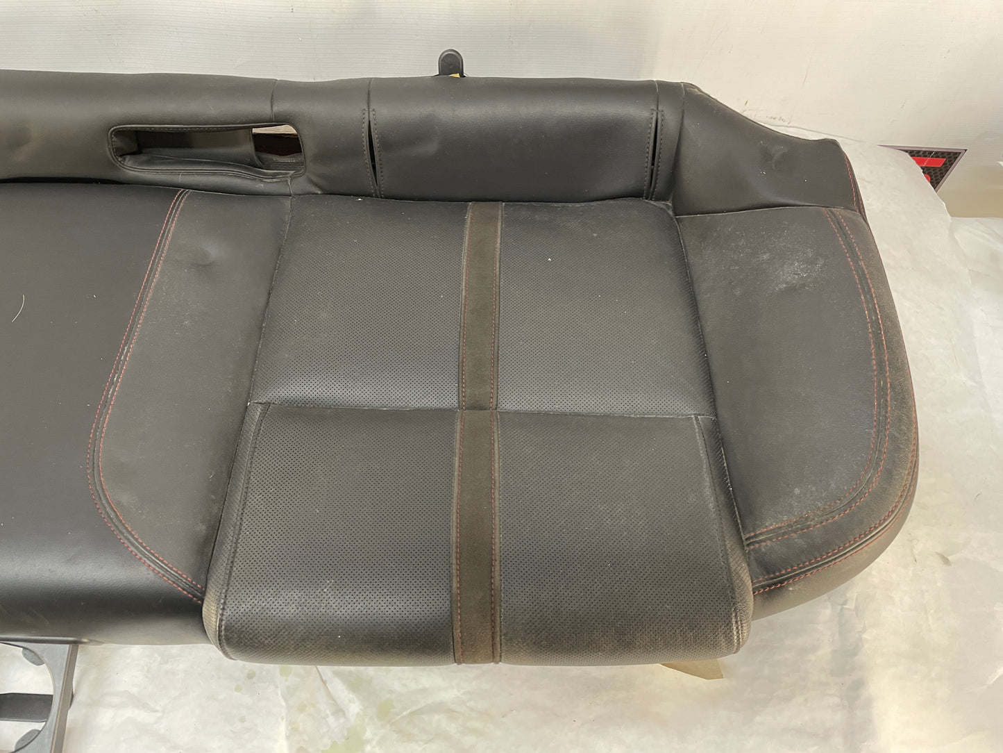 2014 Chevy SS Sedan Rear Seats Black Leather Alcantara Suede OEM