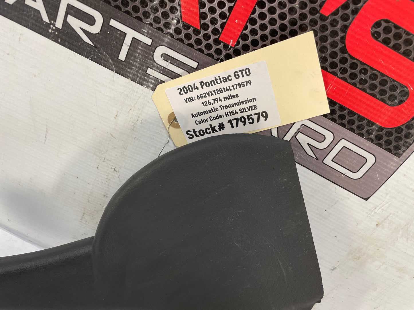 2004 Pontiac GTO Emergency Brake Handle Red Stitch OEM